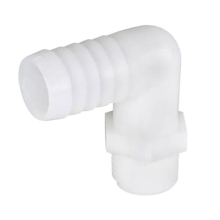 Thrifco Plumbing Nylon 3/8 Barb X 1/2 Mip Ell 9429453